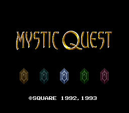 Final Fantasy USA - Mystic Quest (Japan) Title Screen